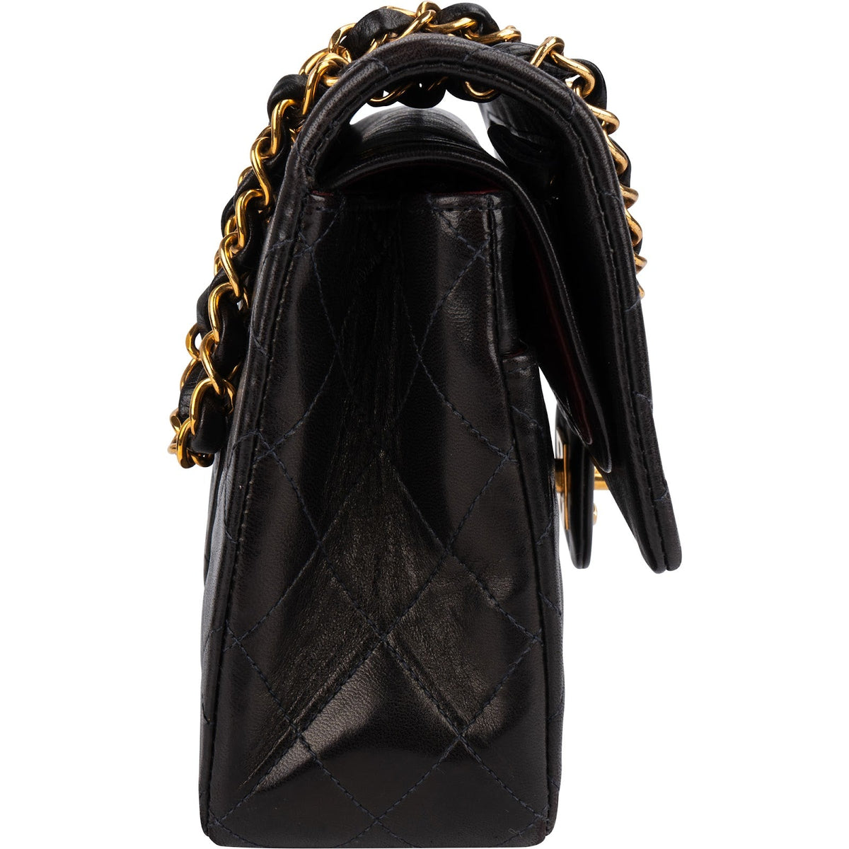 Chanel Lammleder Gold Medium Double Flap Schultertasche, Bild 3 von 15