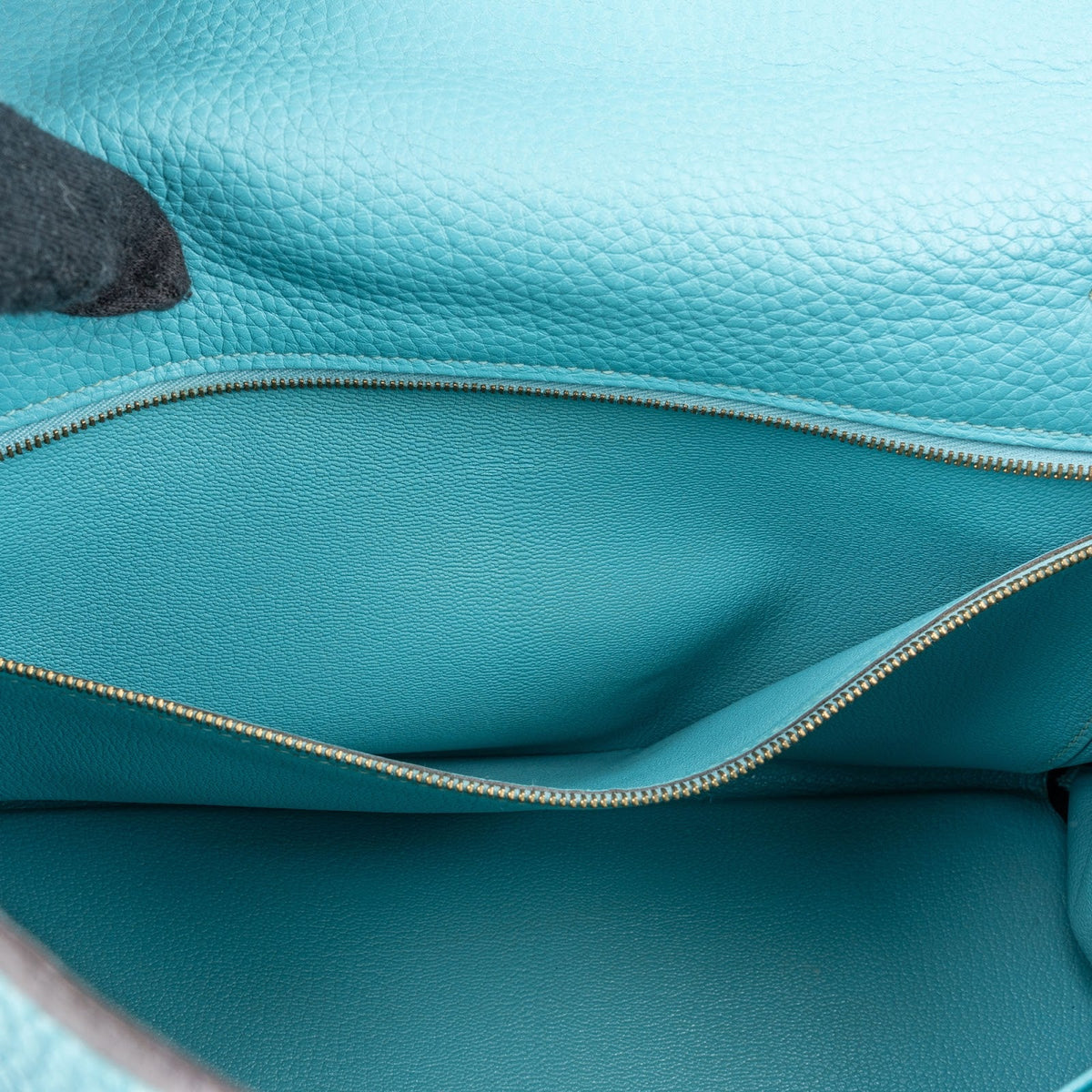 Hermès Taurillon Clemence lederen Gold Kelly 32 handtas blauw Saint-Cyr