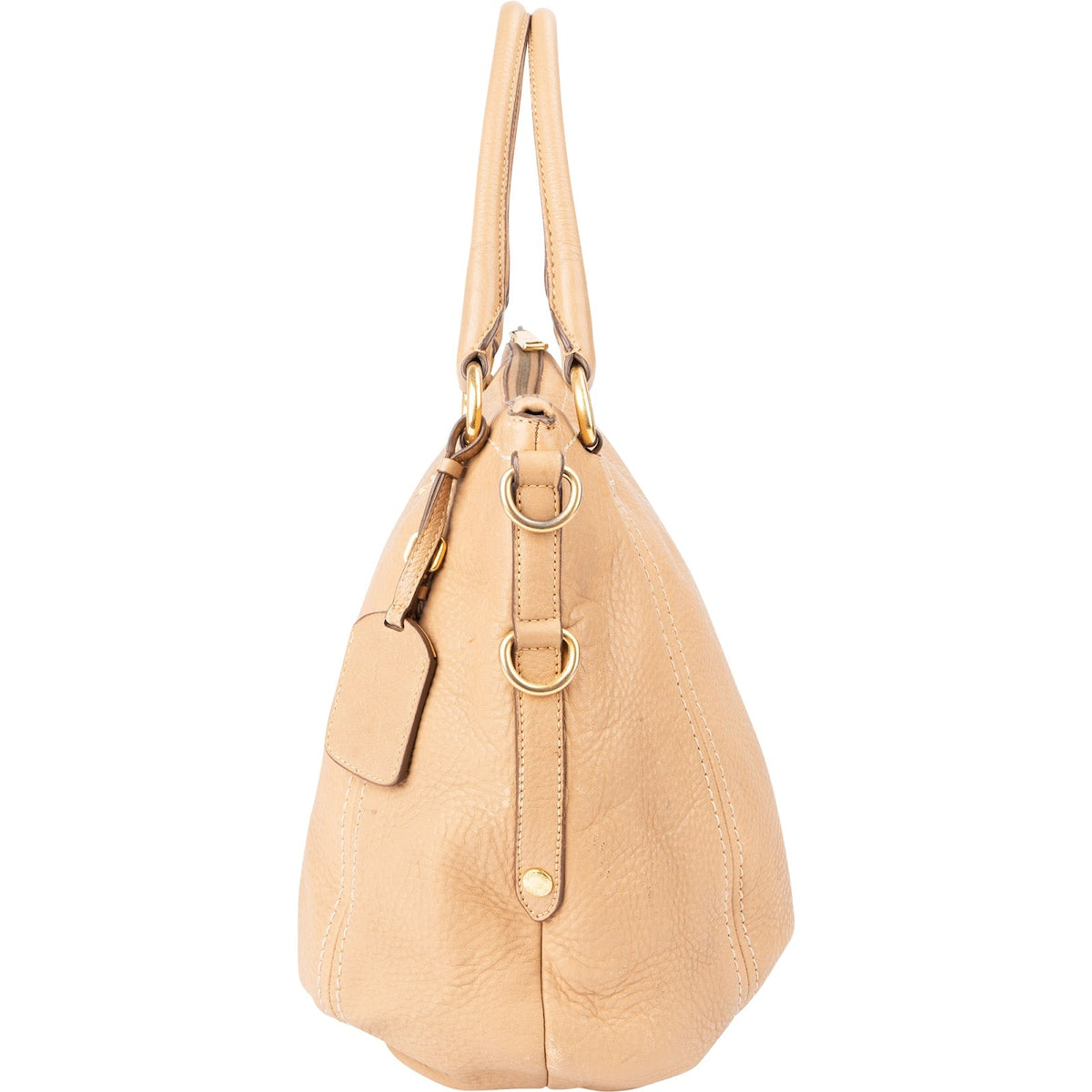 Bolso de mano Prada en piel Vitello Daino granulada