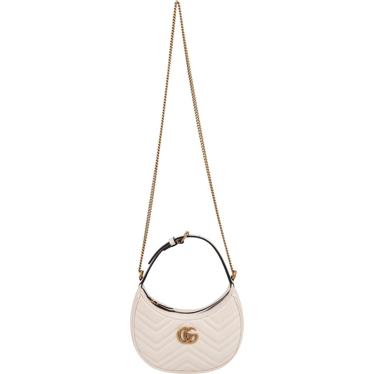 Gucci GG Marmont Half-Moon-Shaped Mini aus Leder – Ansicht 7