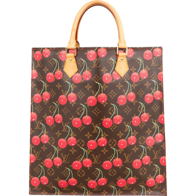 Louis Vuitton Limited Edition Monogram Murakami Cerises Sac Plat Handbag