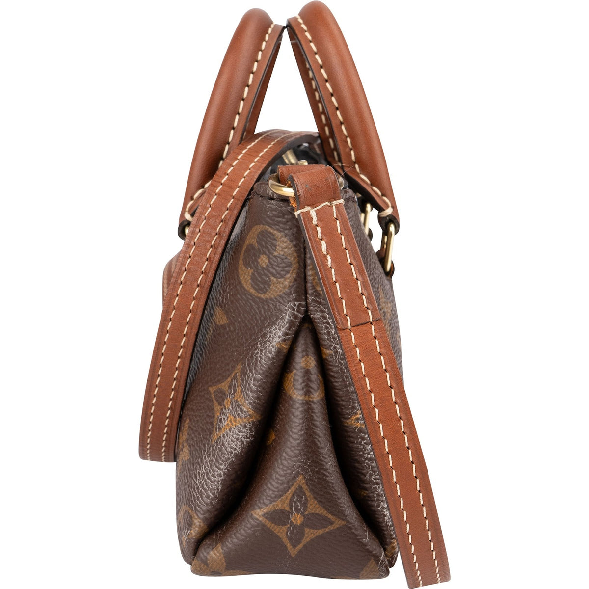 Louis Vuitton Noir Leder Nano Pallas Umhängetasche, Bild 4 von 12