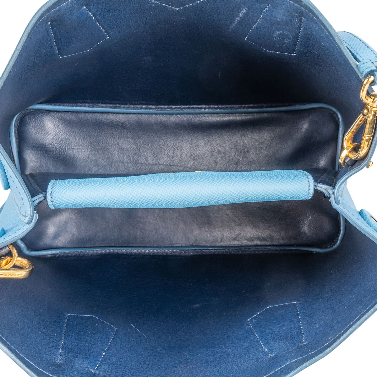 Bolso de mano pequeño Double de piel Saffiano de Prada