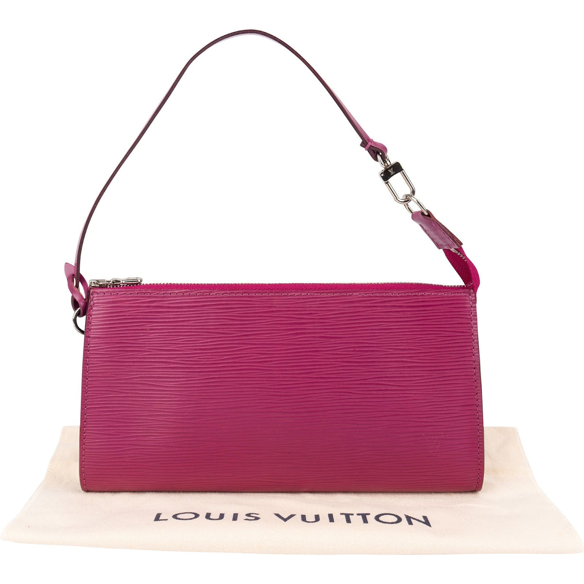 Louis Vuitton Pochette Accessoires aus fuchsiafarbenem Epi-Leder – Ansicht 2