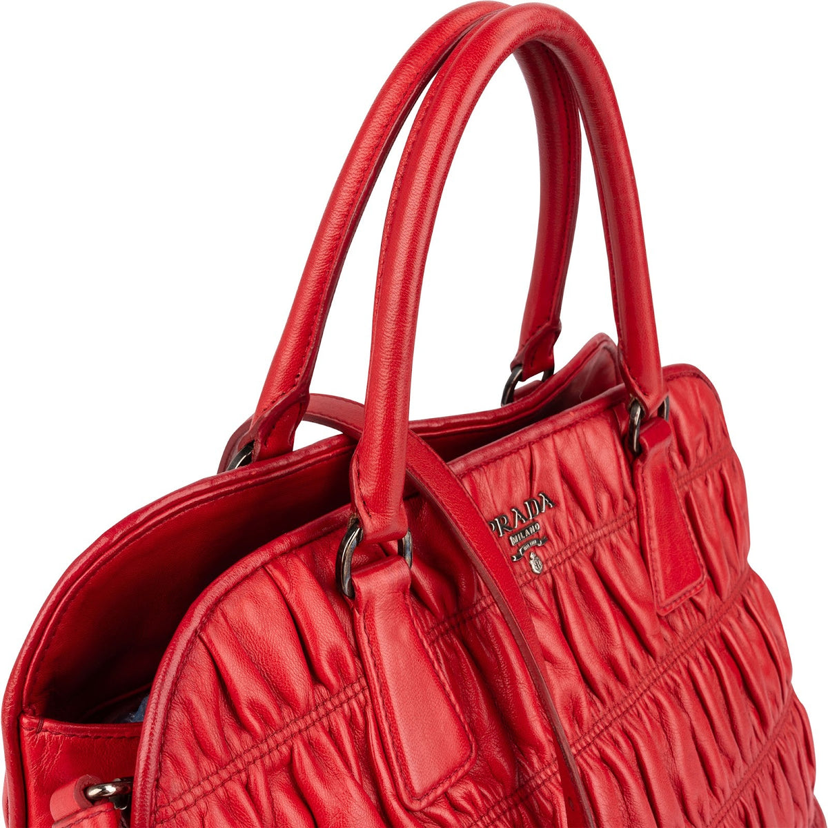 Prada Matelassé Nappa Leder Gaufre Handtasche, Bild 2 von 12