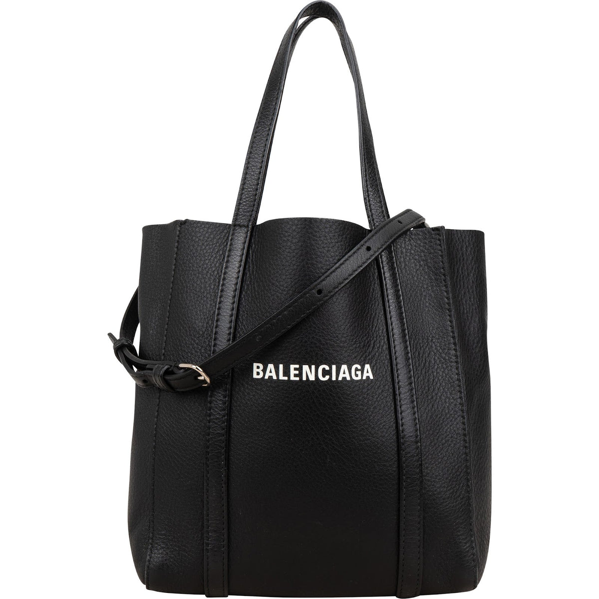 Balenciaga Grained Everyday Small Tote aus Kalbsleder – Vorderansicht
