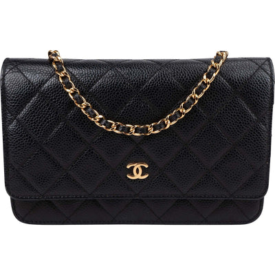 Chanel Caviar CC Wallet On Chain Umhängetasche