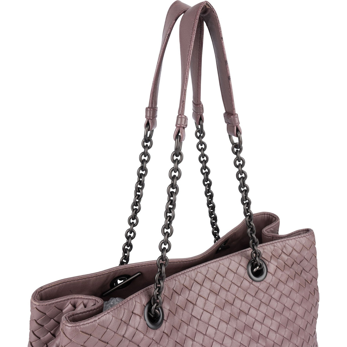 Bolso tote de hombro con cadena Bottega Veneta de piel Intrecciato