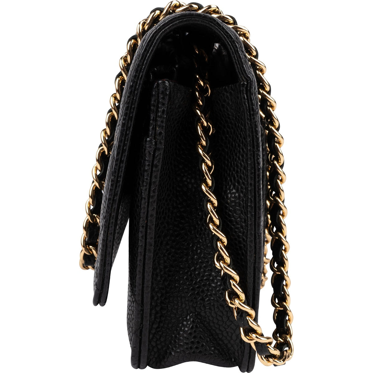 Chanel Caviar Leder CC Wallet on Chain Umhängetasche, Bild 5 von 14