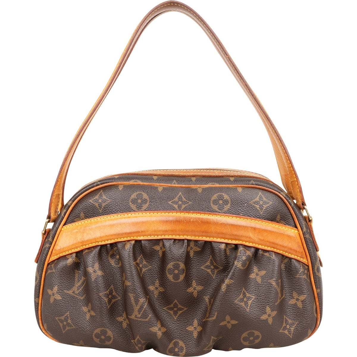 Louis Vuitton Monogram Canvas Clara aus Canvas und Vachetta-Leder – Vorderansicht