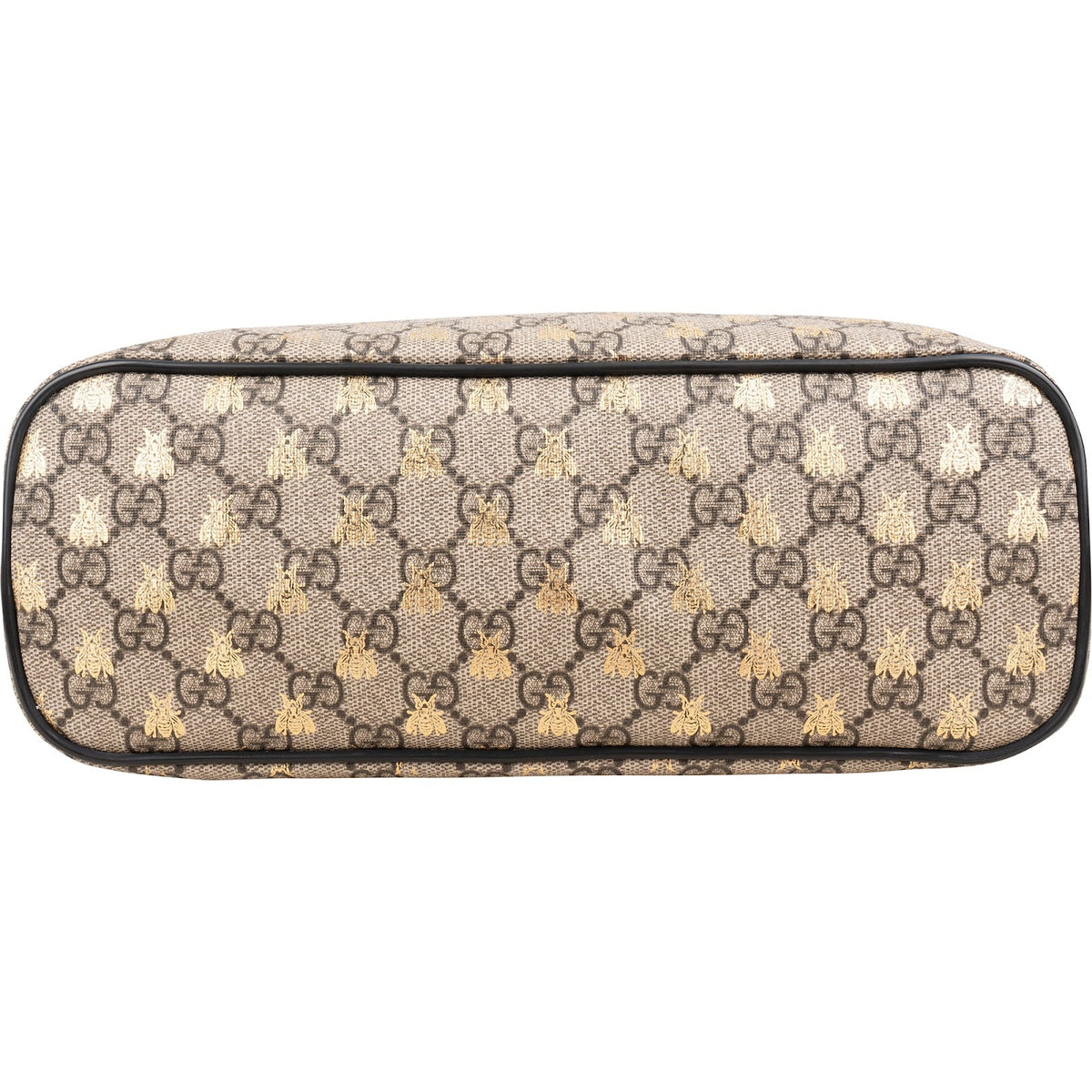Petit sac à main cabas Gucci en toile GG Supreme à imprimé abeille