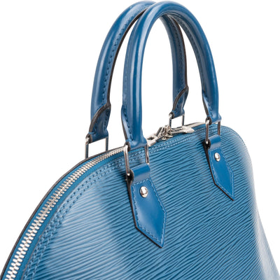 Louis Vuitton Alma GM-handtas van blauw Epi-leer