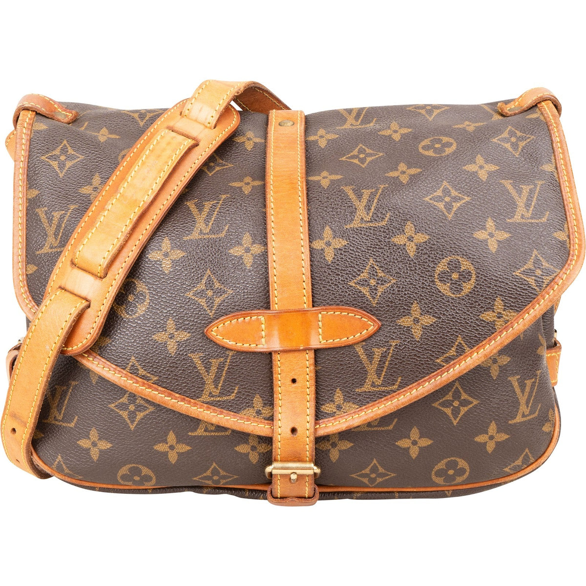 Bolso bandolera Louis Vuitton Monogram Canvas Saumur 30