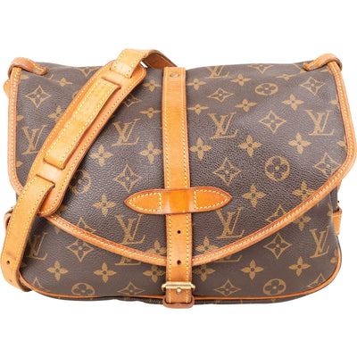 Louis Vuitton Monogram Canvas Saumur 30 crossbody tas