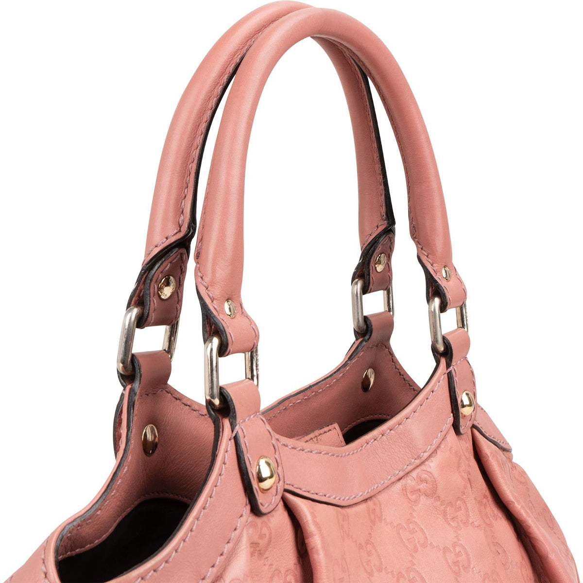 Gucci Rosa Guccissima Leder Sukey Handtasche, Bild 2 von 10