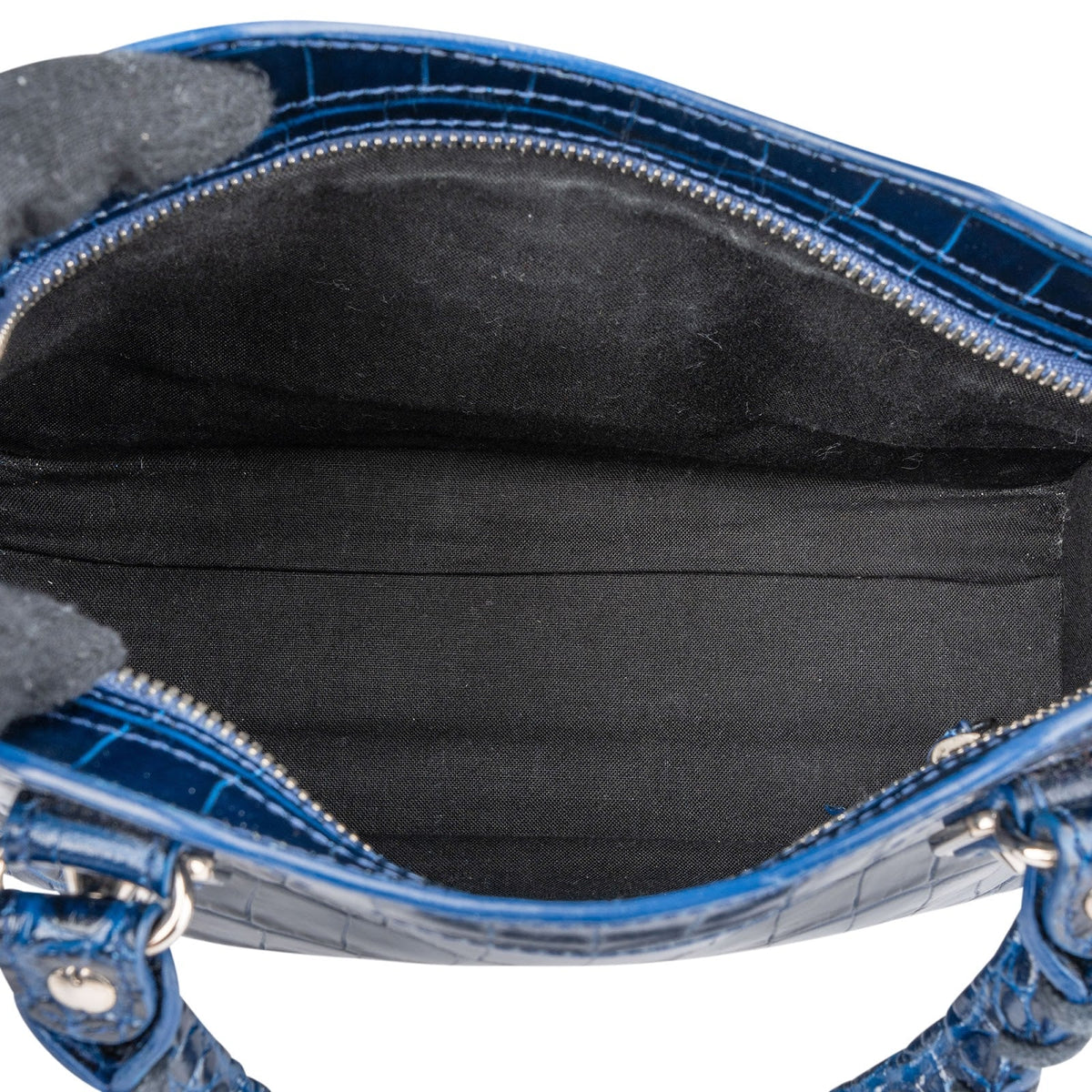Balenciaga Croc-Embossed Neo Cagole City Handtasche, Bild 10 von 12