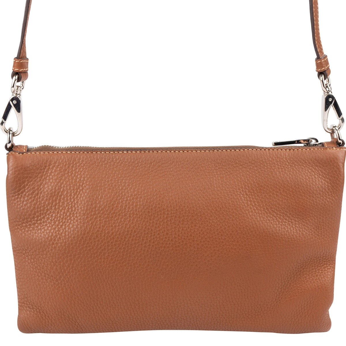 Borsa a tracolla Prada in pelle Vitello Daino marrone