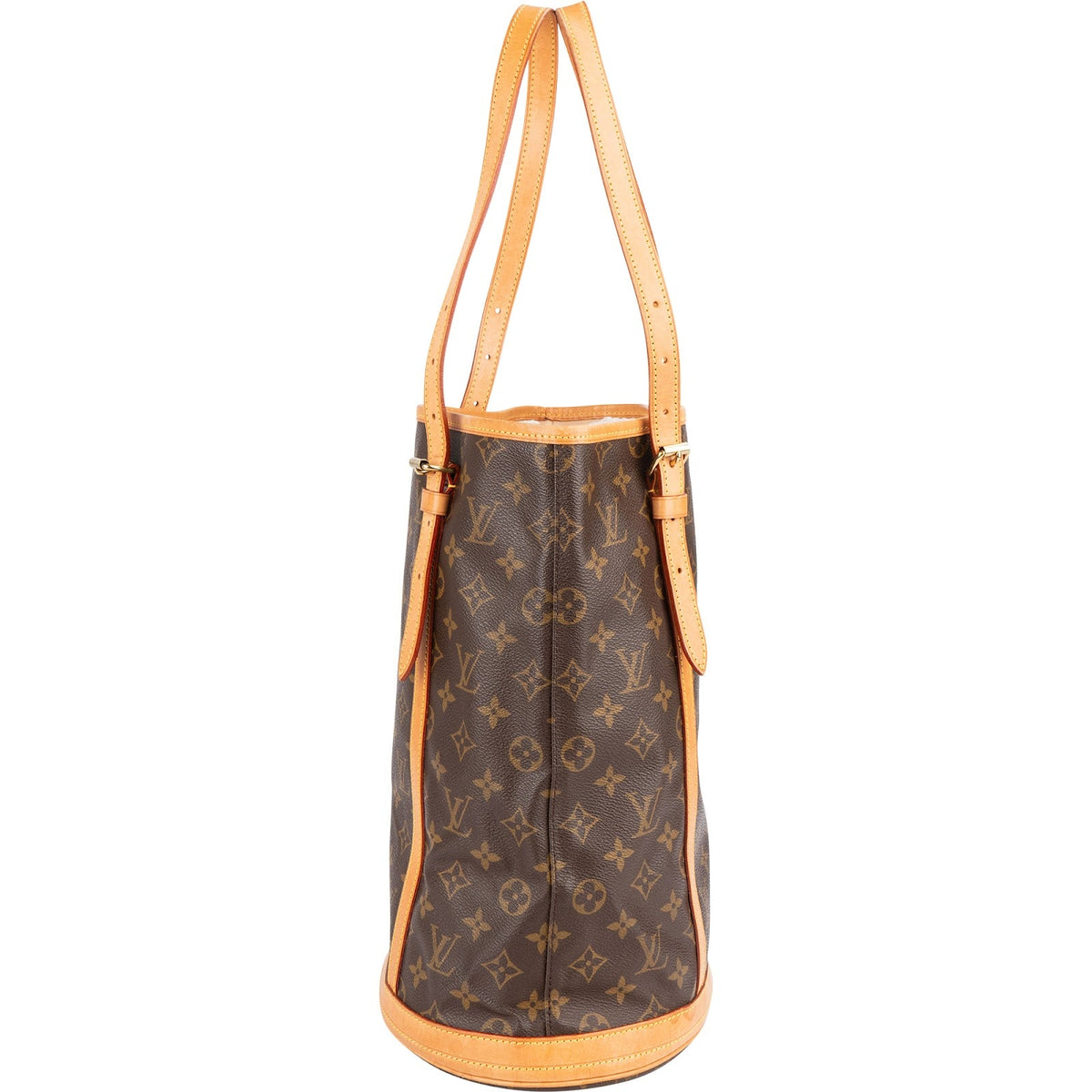 Borsa a spalla Louis Vuitton Bucket GM in tela Monogram
