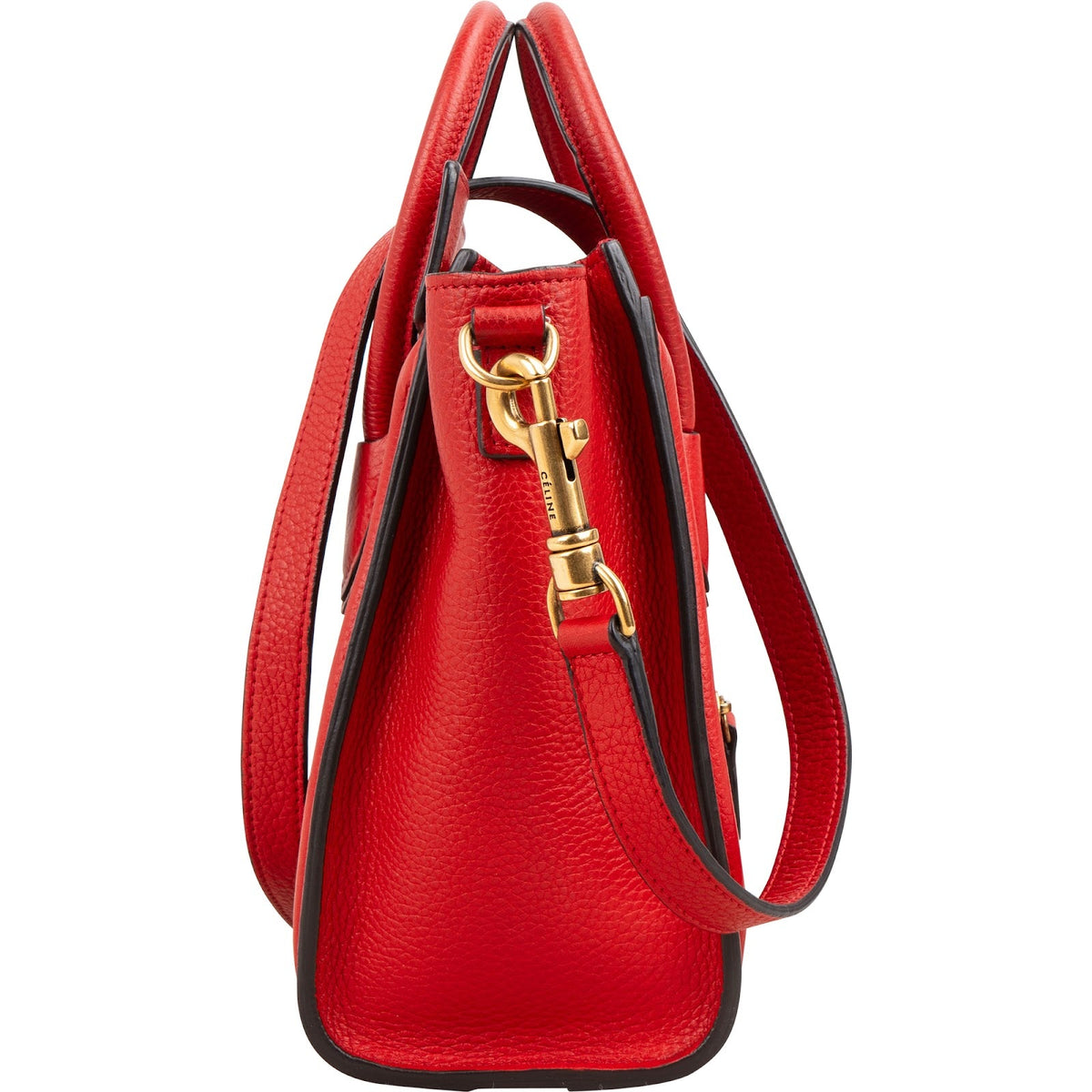 Céline Luggage Nano handtas van generfd kalfsleer