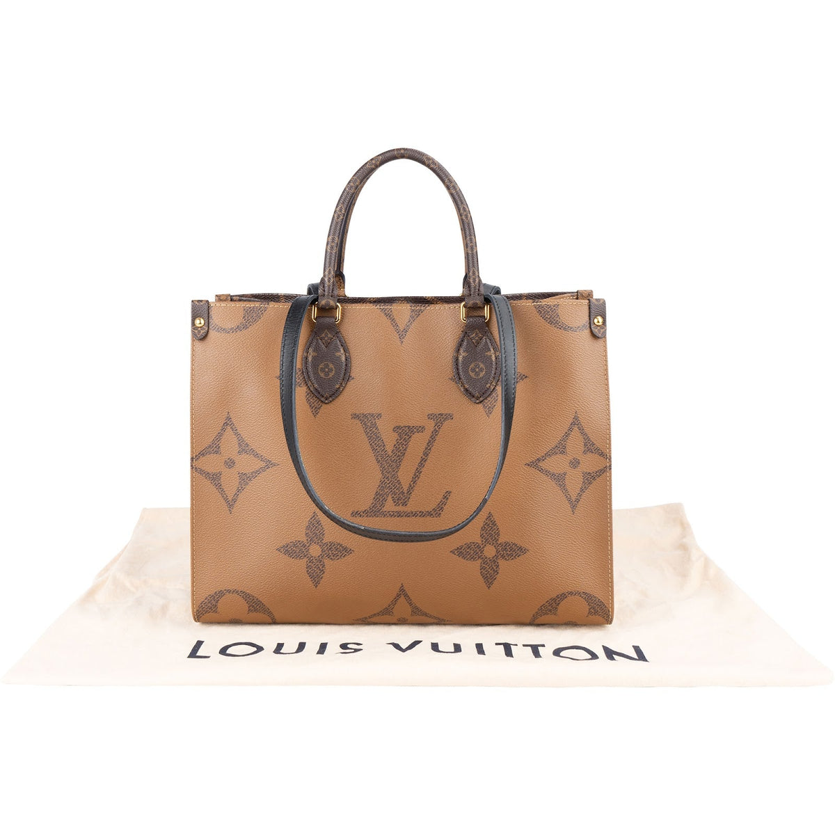 Louis Vuitton Monogram Canvas Giant On The Go MM schoudertas