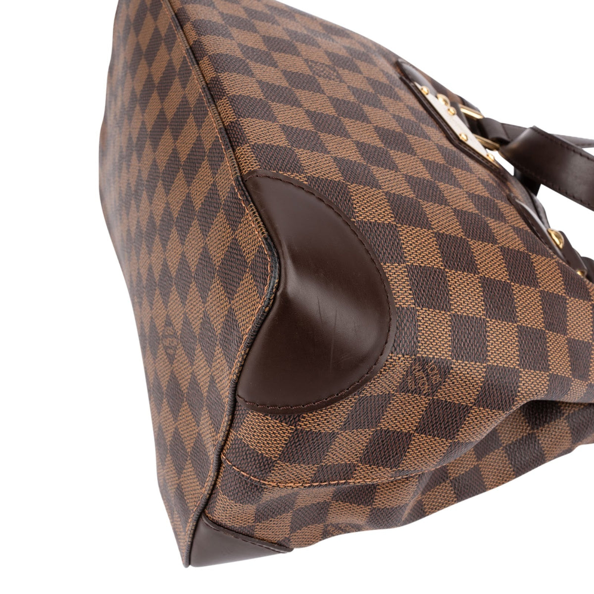 Sac à main Louis Vuitton Hampstead PM en toile Damier Ébène