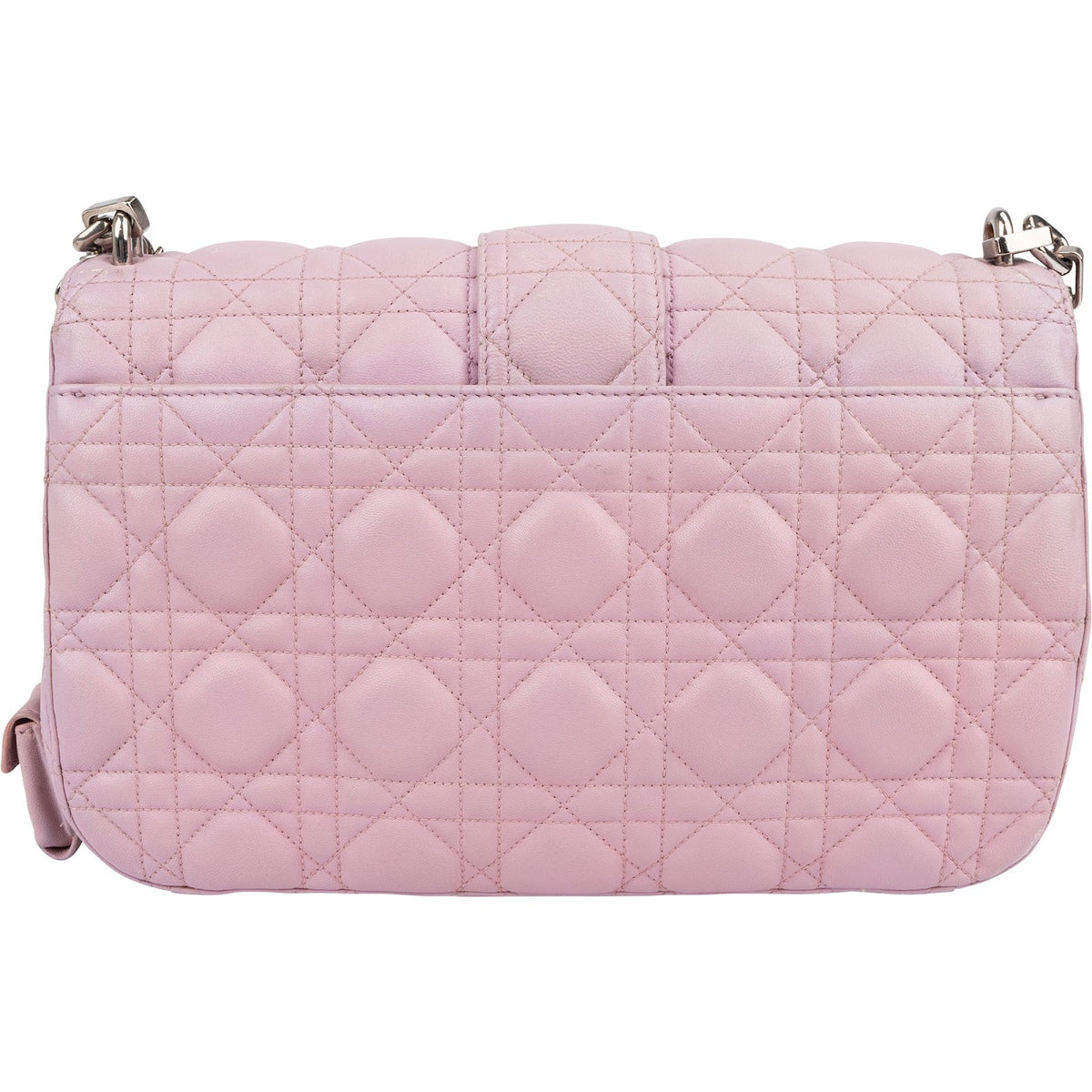 Christian Dior roze gewatteerde lederen Diorama schoudertas