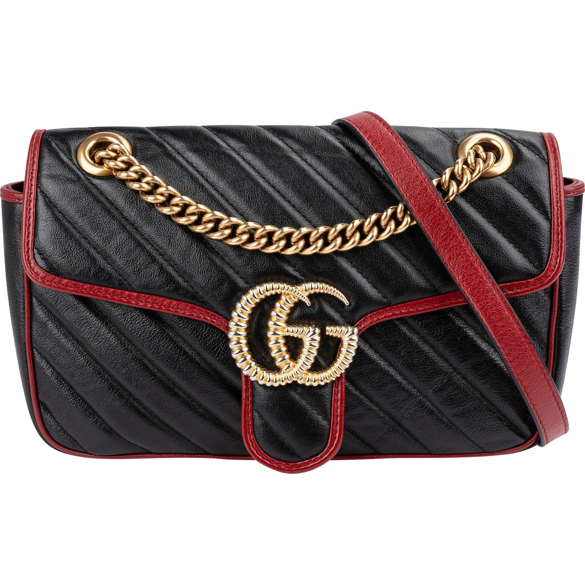 Sac bandoulière Gucci Monogram GG Marmont en cuir matelassé