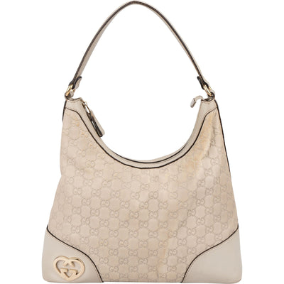 Gucci Guccissima Lovely Heart Hobo Shoulder Bag