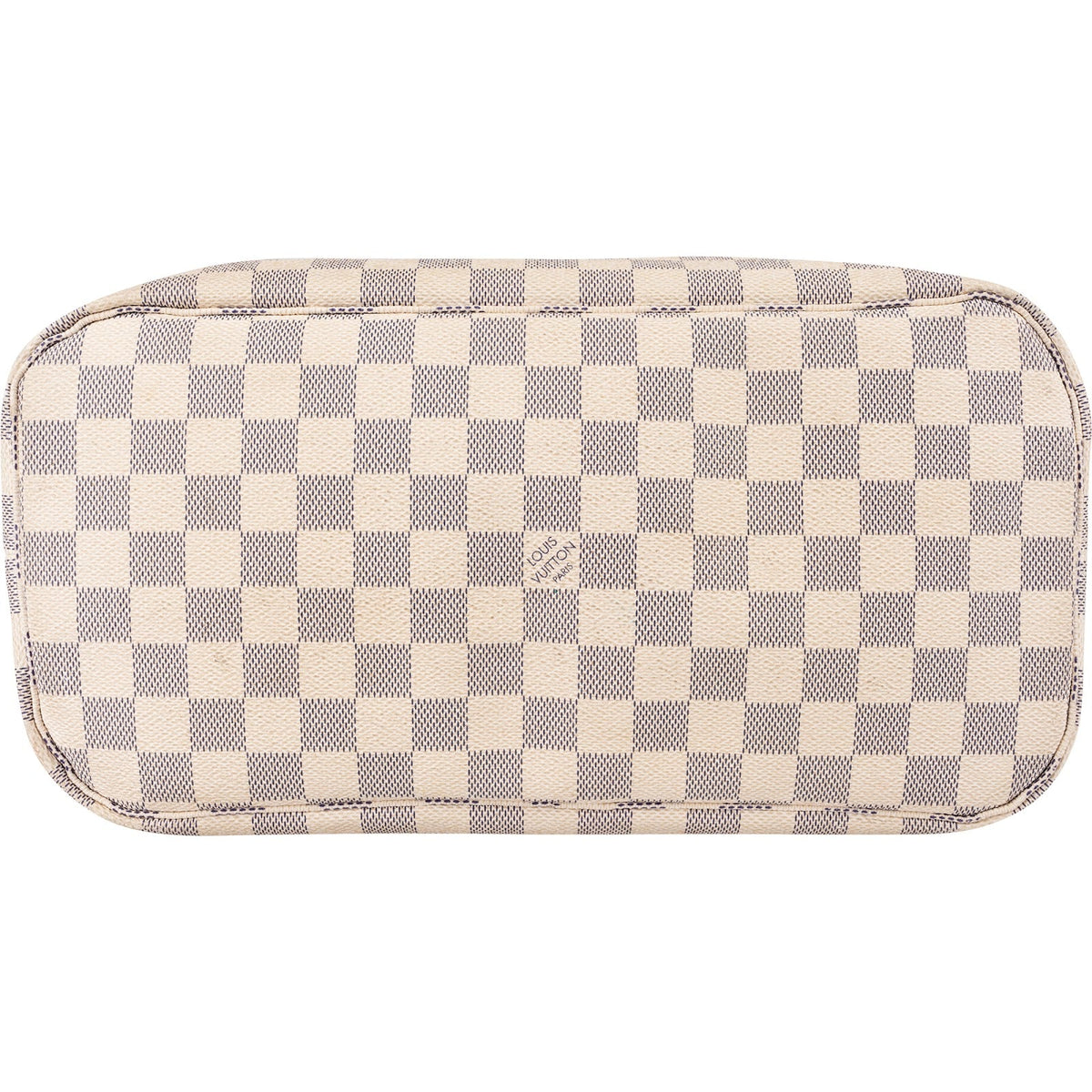 Borsa a spalla Louis Vuitton Neverfull MM in tela Monogram Damier Azur