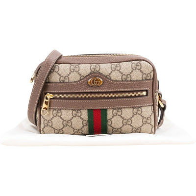 Gucci Monogram GG Supreme Ophidia mini schoudertas