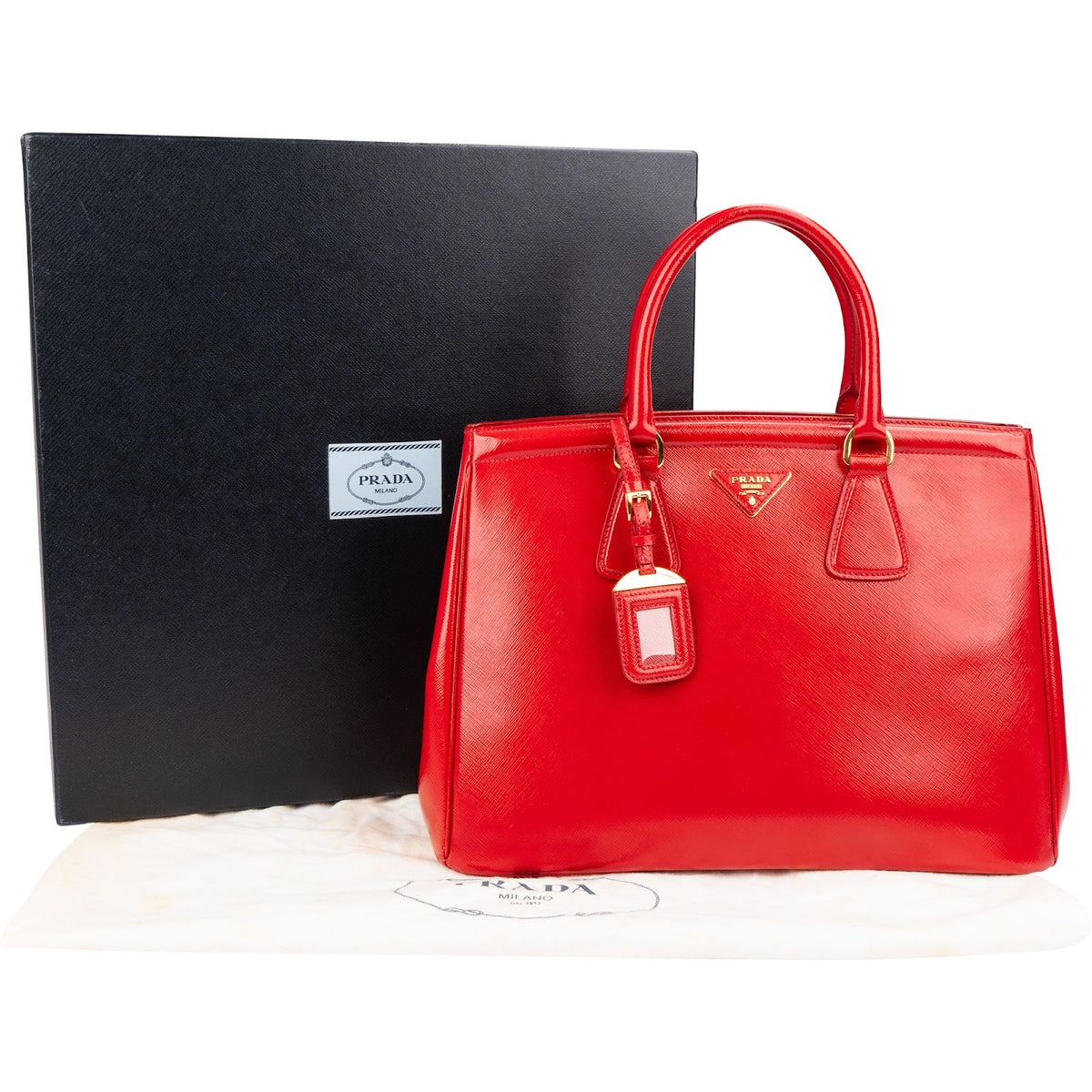 Prada Large Galleria Tote aus Saffiano-Lackleder – Ansicht 2