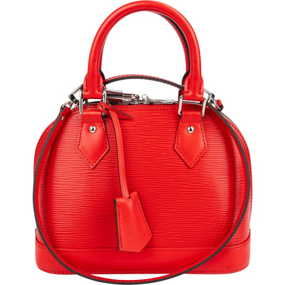 Louis Vuitton Epi Alma BB Crossbody Handtasche in Rot