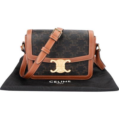 Celine Canvas Teen Triomphe Crossbody Bag