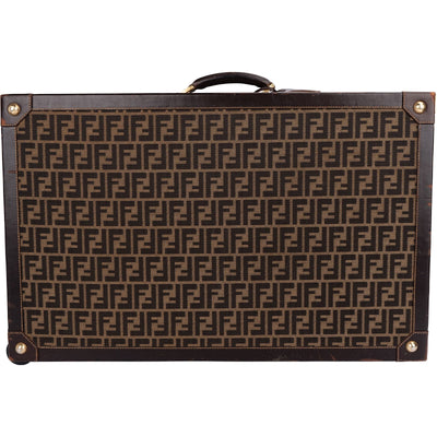 Valise vintage Fendi en toile monogramme Zucca