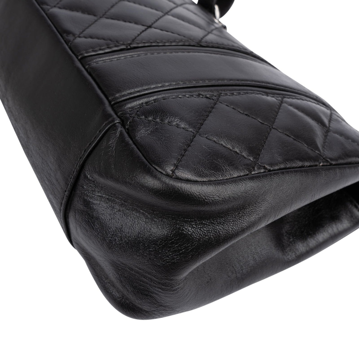 Chanel Modern Chain Accordion Single Flap aus gestepptem Lammleder – Ansicht 8