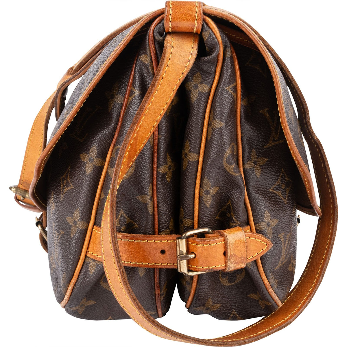 Borsa a tracolla Louis Vuitton Saumur 30 in tela Monogram