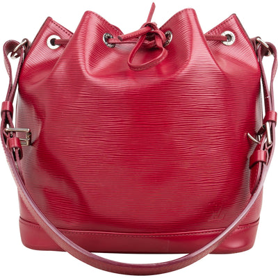 Louis Vuitton Red Epi Leather NM Petit Noé Shoulder Bag