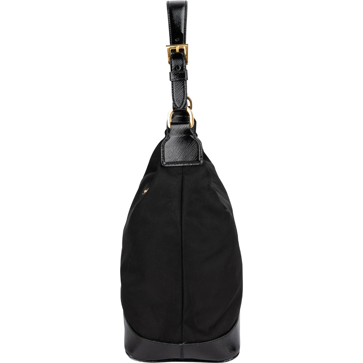 Prada Tessuto Saffiano Lux Triangle Hobo Schultertasche, Bild 5 von 10