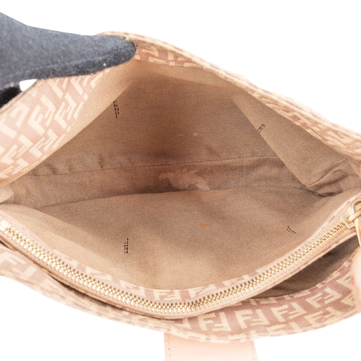 Fendi FF Zucca Canvas Baguette Buckle Schultertasche, Bild 9 von 12