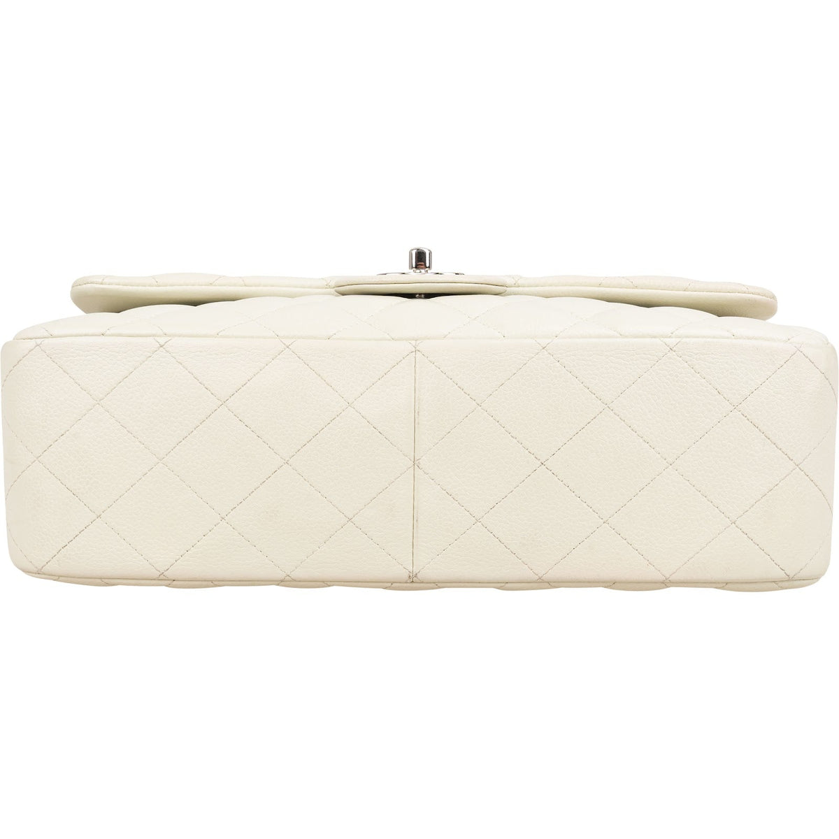 Chanel Jumbo Double Flap aus gestepptem Caviar-Leder – Ansicht 8