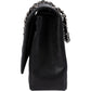 Chanel Quilted Caviar Leather Palladium Maxi Double Flap Crossbody Bag