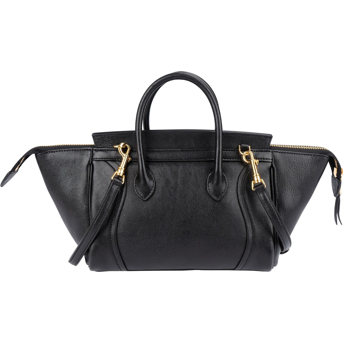 Celine Luggage East West Nano handtas van generfd kalfsleer