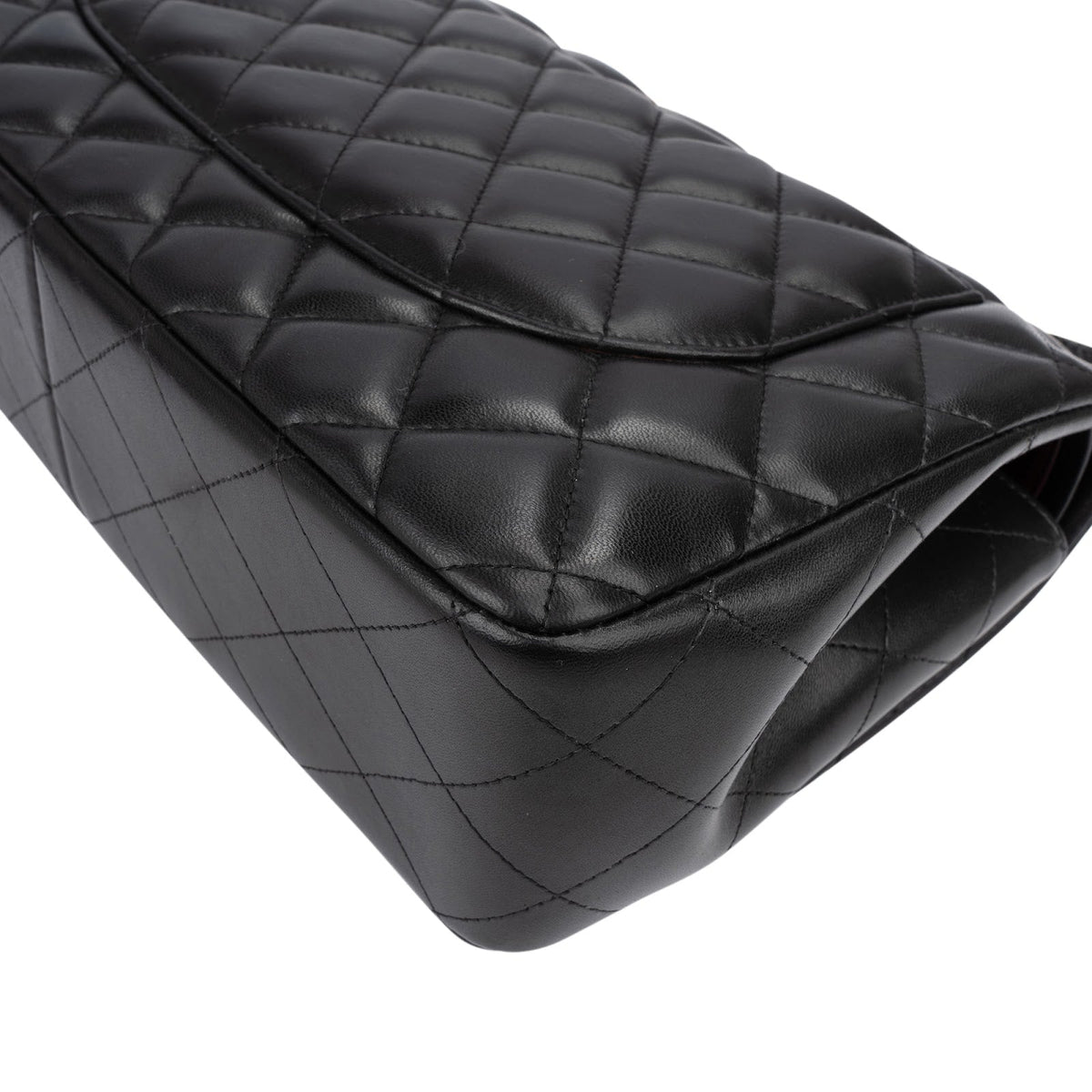 Chanel Jumbo Double Flap aus gestepptem Lammleder – Ansicht 8