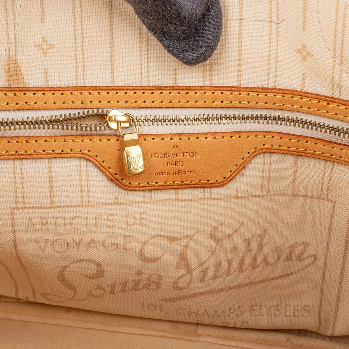 Louis Vuitton Monogram Damier Azur Canvas Neverfull PM Shoulder Bag