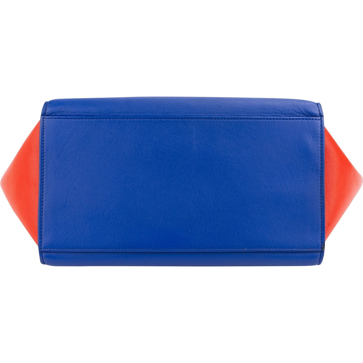 Sac à main trapèze Céline en cuir tricolore