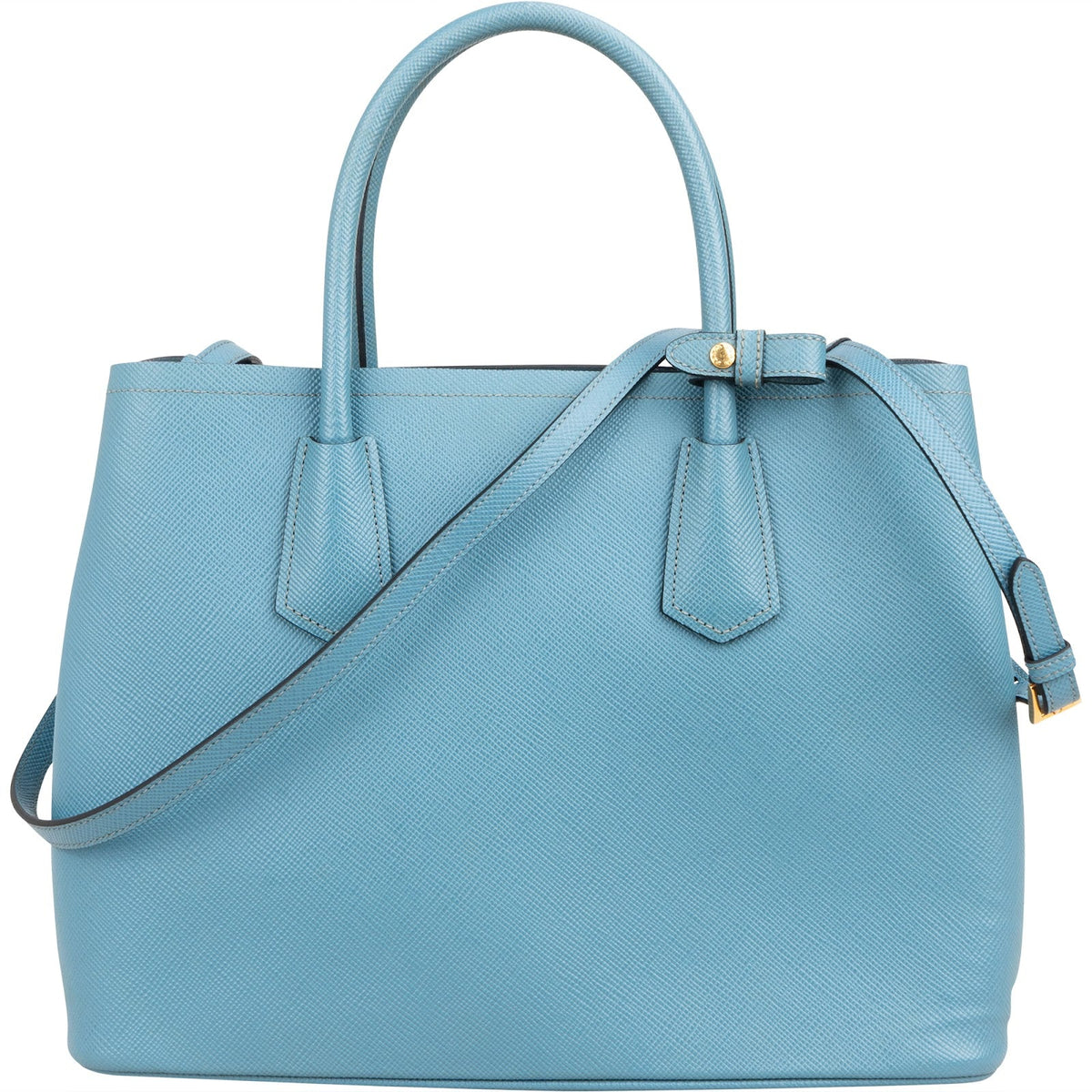 Prada Saffiano Leather Cuir Double Tote Handbag