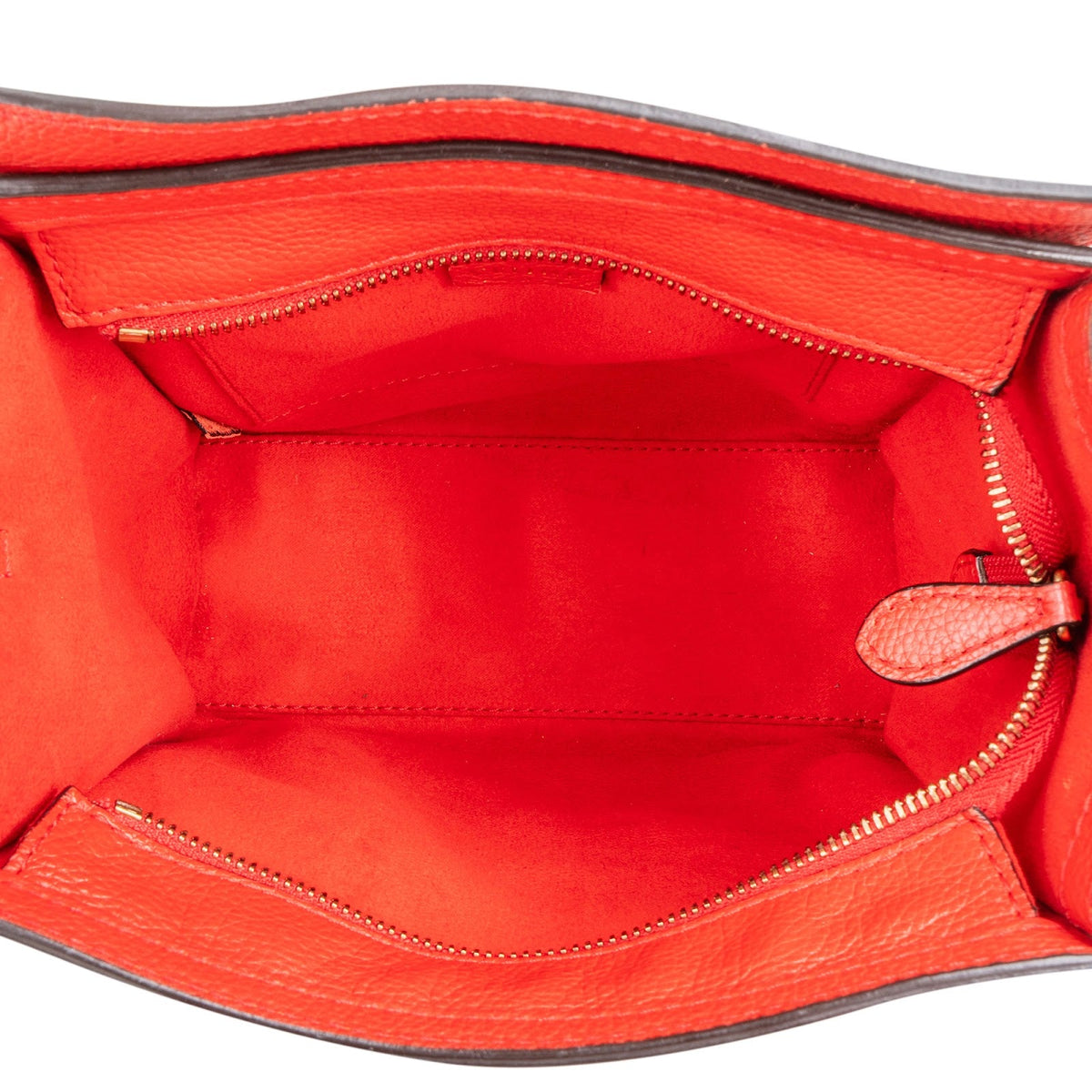 Céline Rot genarbtes Kalbsleder Nano Luggage Handtasche, Bild 9 von 11