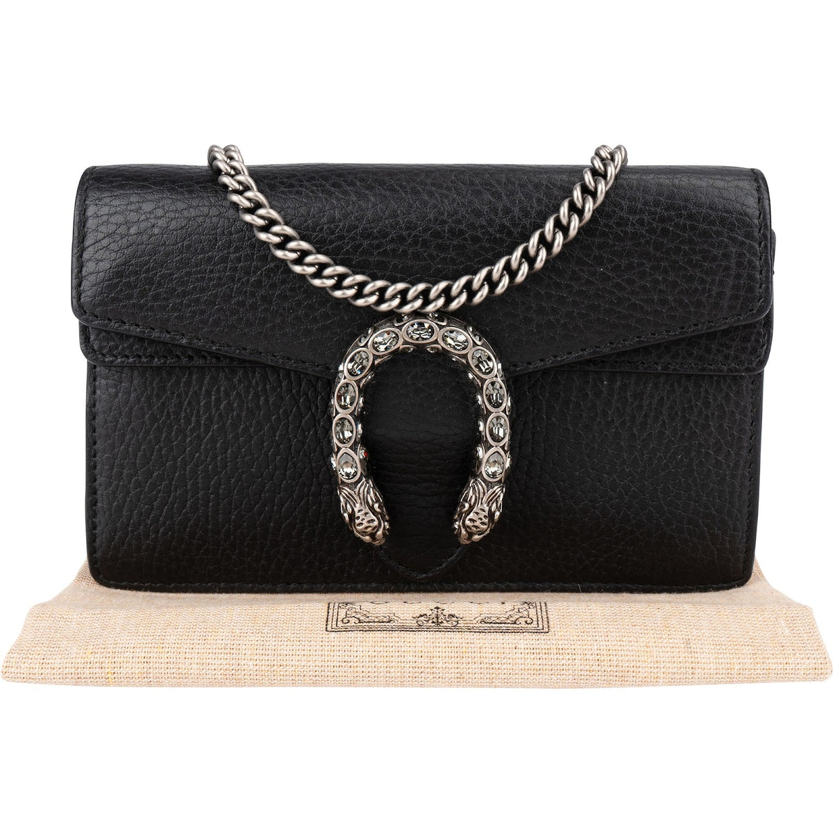 Gucci genarbtes Leder Dionysus Super Mini Umhängetasche, Bild 2 von 11