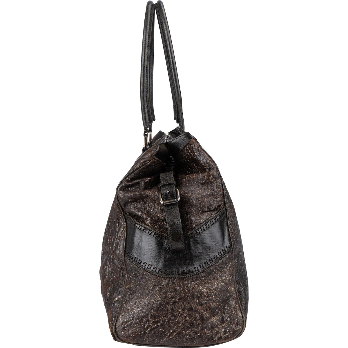 Fendi Croc-Embossed Leder Tote, Bild 3 von 12