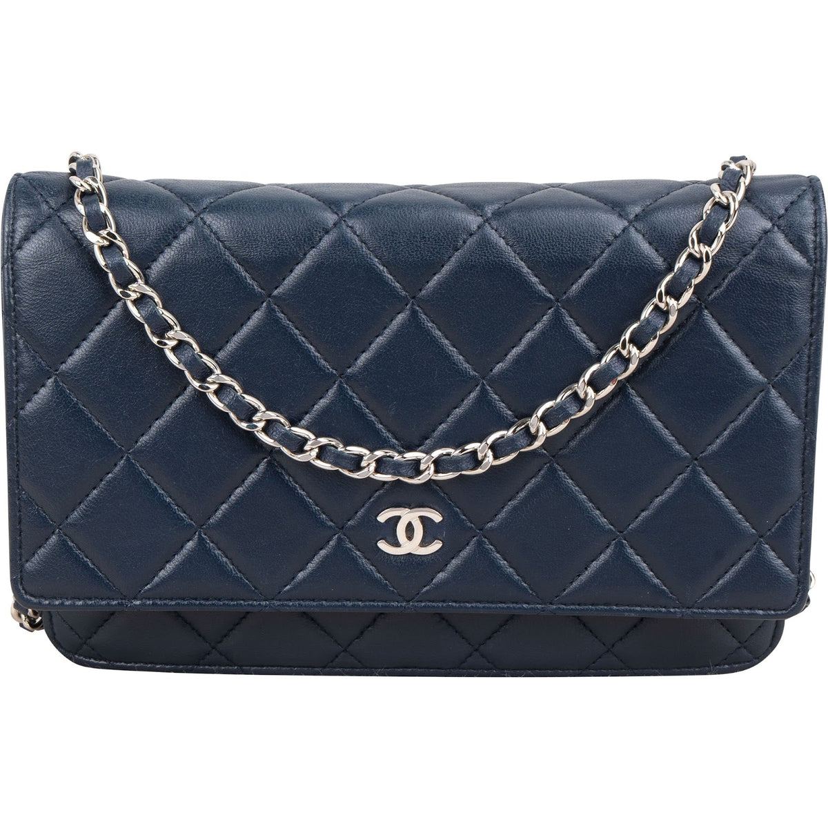 Chanel Wallet On Chain aus gestepptem Lammleder – Vorderansicht